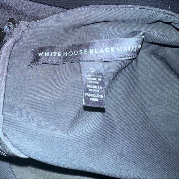 WHBM NWOT Instantly slimming black dress size 2 - Picture 5 of 5